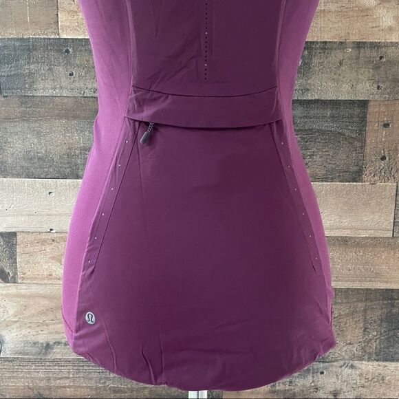 Lululemon Run For Cold Vest Plum Size 2 - Picture 11 of 15